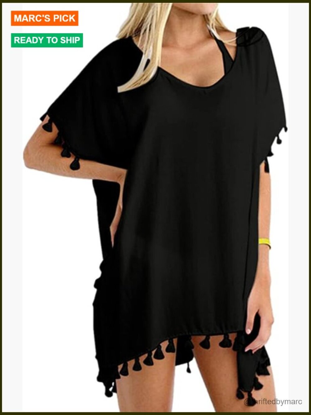 Chiffon Tassel Swimsuit Cover Up Beach Dress Lightweight Quick Dry